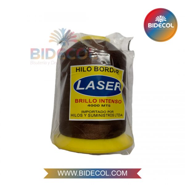 Hilo Para Bordar LASER x 4000mts Cafe x 1und - Imagen 2