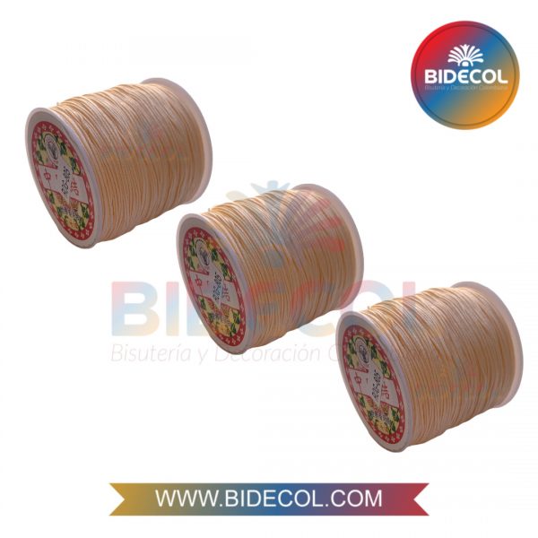 Hilos Chino 0.8mm x 100m Mandarina Pastel A31-10 x 3und