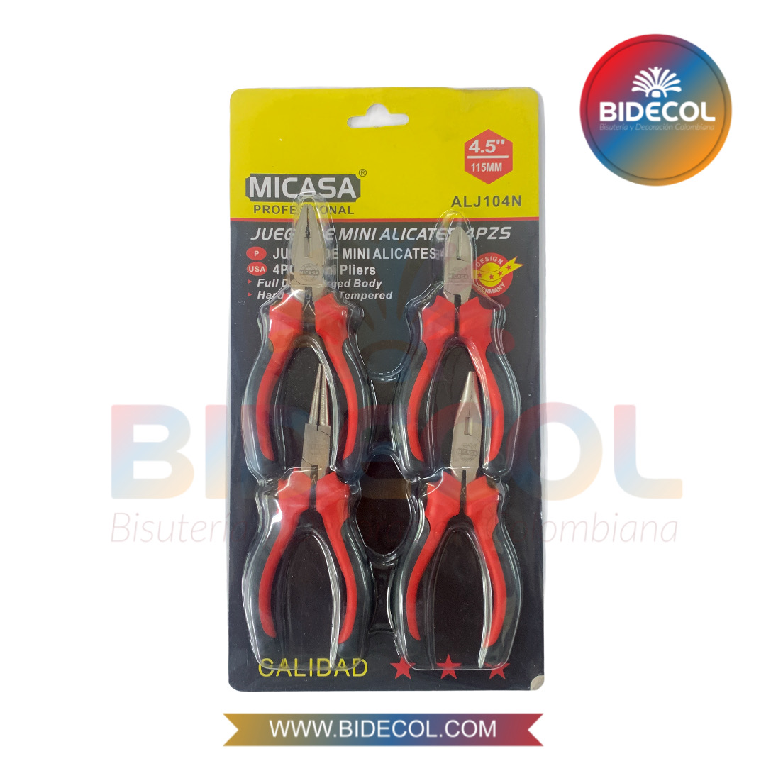 Kit Herramientas Básicas x 4 Piezas Micasa x 1und