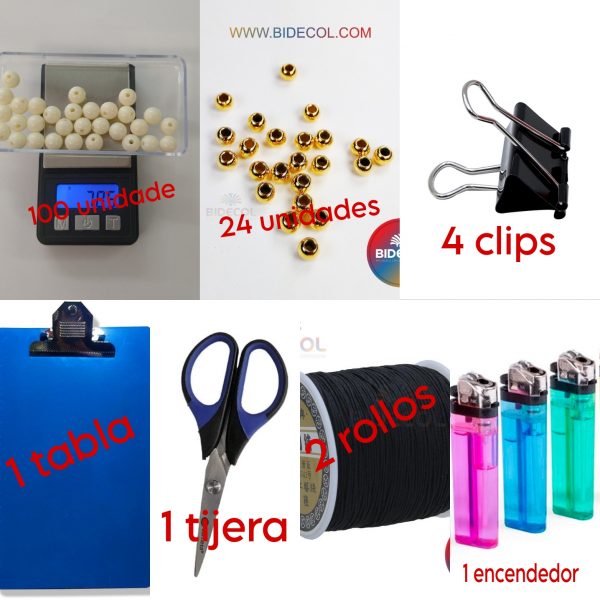 Kit para elaborar pulsera oruga