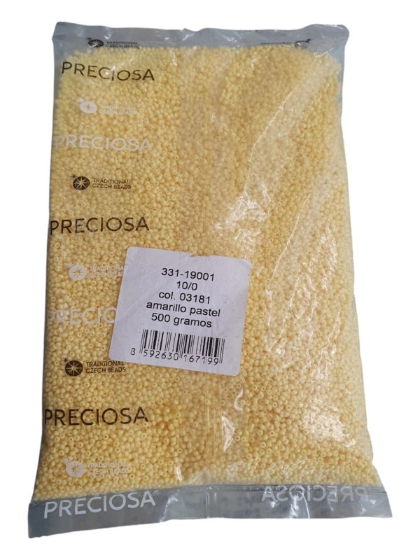 Libra de mostacilla checa amarillo pastel - Imagen 2