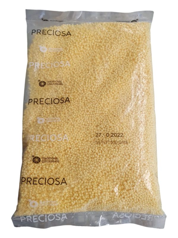Libra de mostacilla checa amarillo pastel