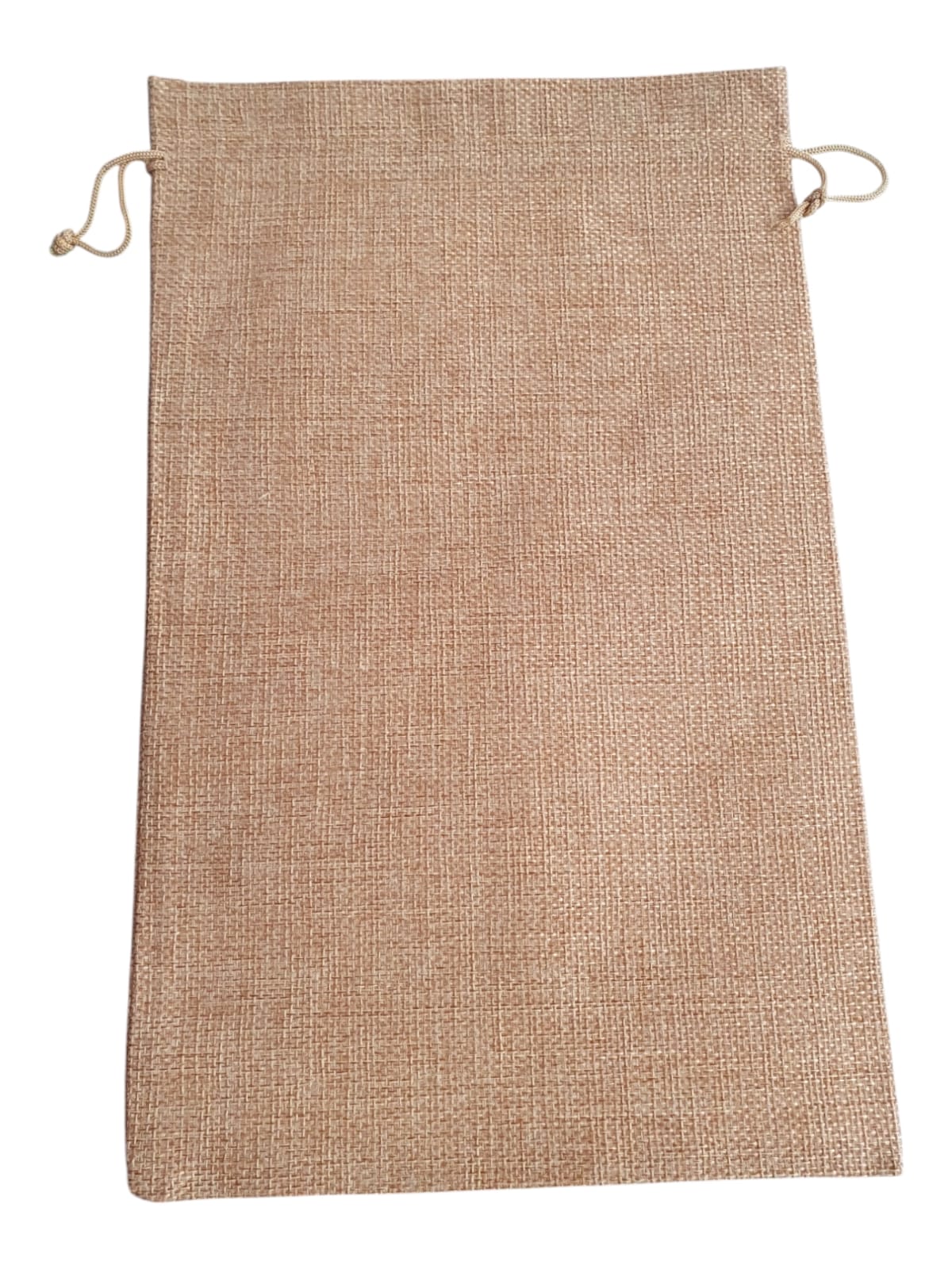 Bolsa de yute grande beige