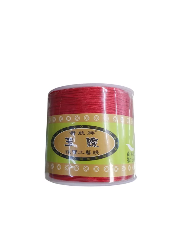 Hilo Chino Para Pulseras 0,8 (Rojo) - Imagen 2
