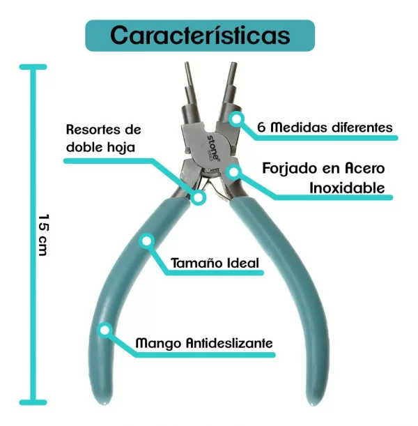 Pinza Stone Para Bisutería (6 en 1) - Imagen 4
