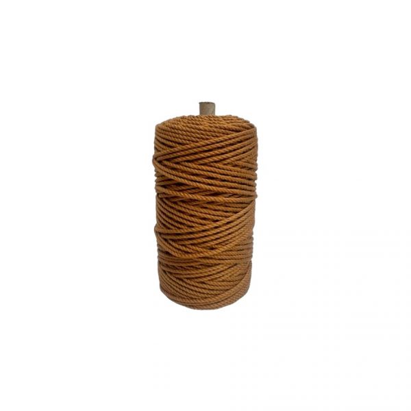 Piola De Poliester (3 mm) x 500 Gr Color Caramelo
