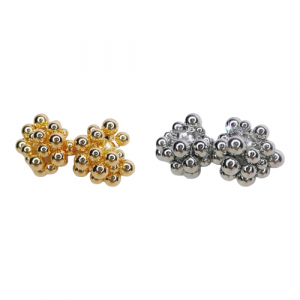 Aretes candongas chunky y topos covergold 37