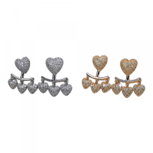 Aretes candongas chunky y topos covergold 35