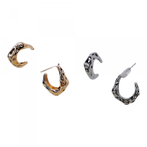 Aretes candongas chunky y topos covergold 34