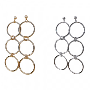 Aretes candongas chunky y topos covergold 29