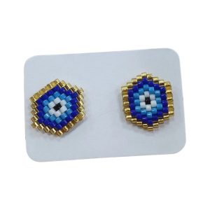 Topos Tejidos Miyuki Ojos Azules