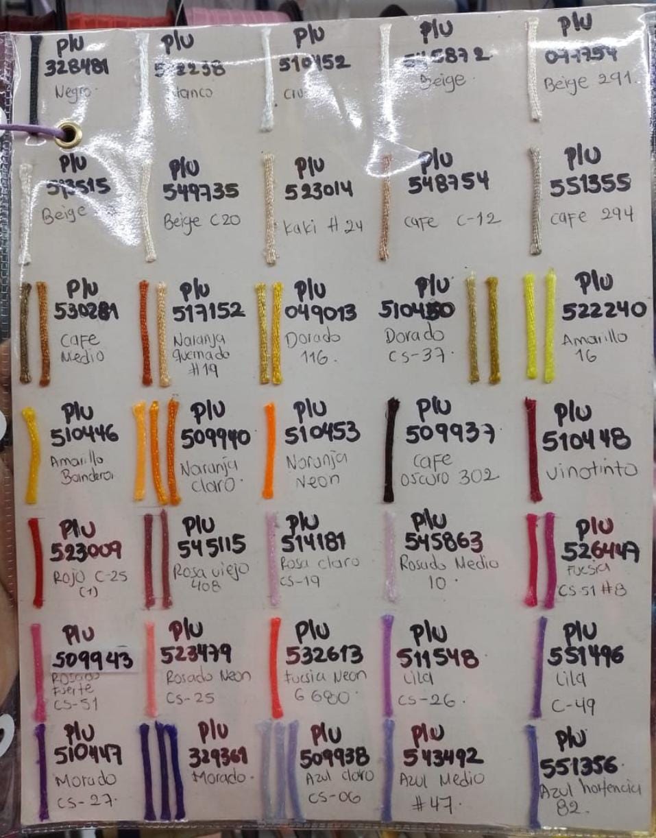 Muestrario Cola De Ratón 2 mm