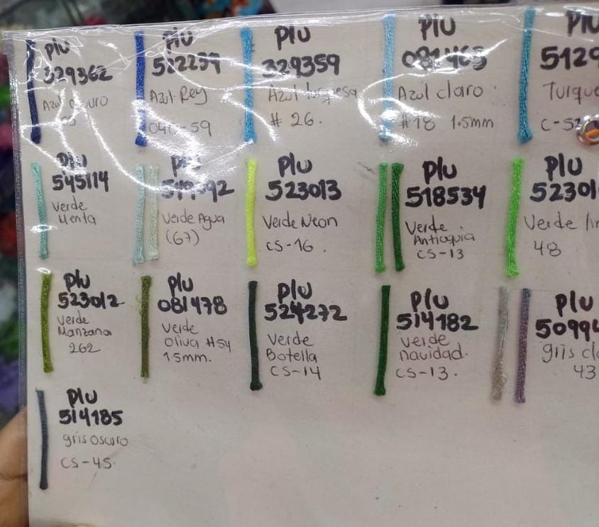 Muestrario Cola De Ratón 2 mm - Imagen 2