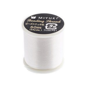 Hilo Miyuki Original Japones Beading Thread Blanco