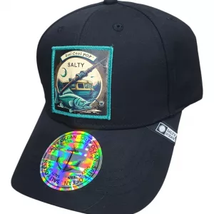 Gorra Salty Ocean Reel Cool Negra