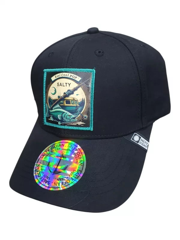 Gorra Salty Ocean Reel Cool Negra