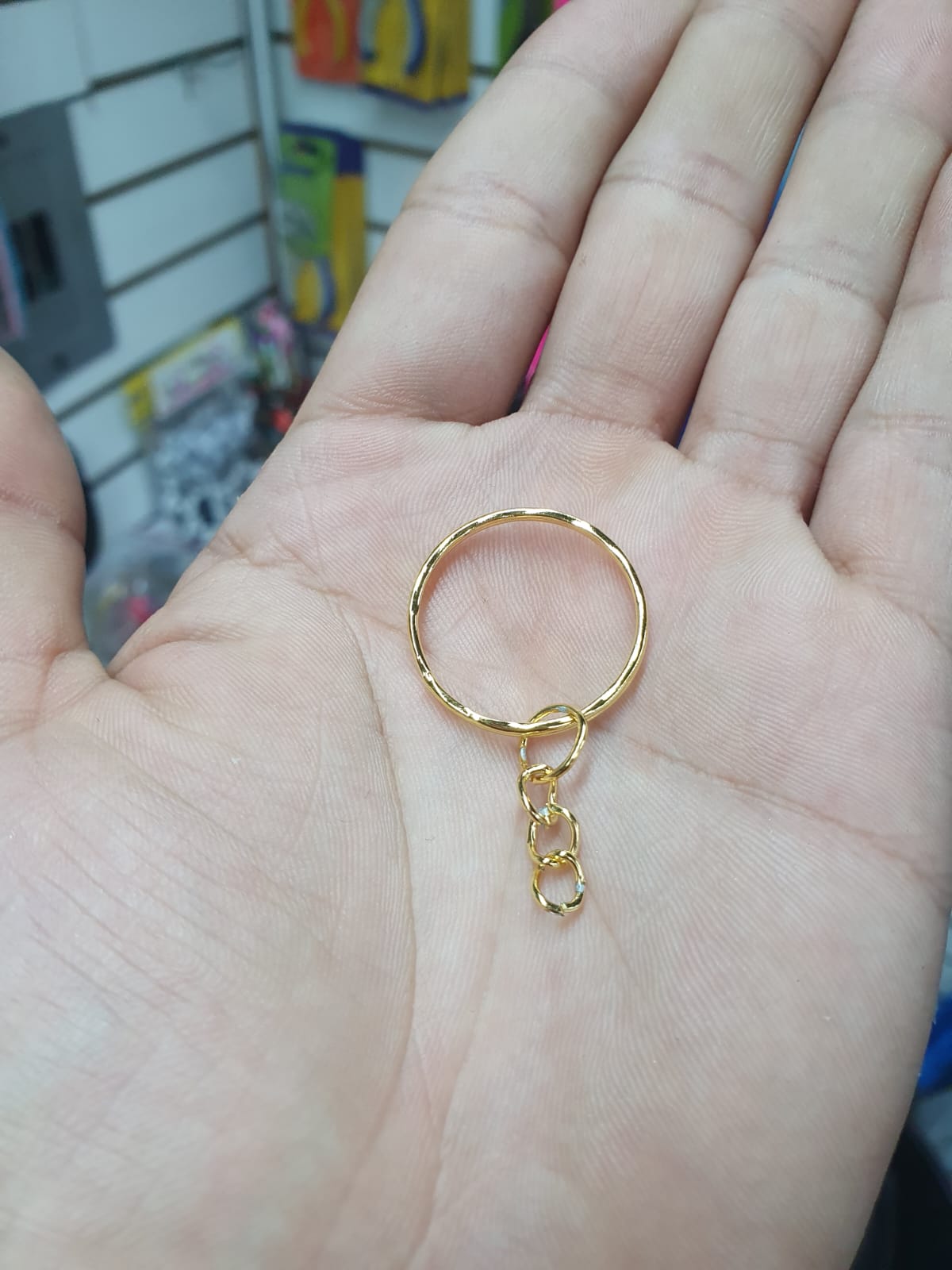 Herraje Argolla Dorada Para Llavero 12 Unidades - Imagen 9