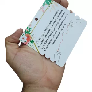 Cartones Para Pulseras (Hilo Rojo)