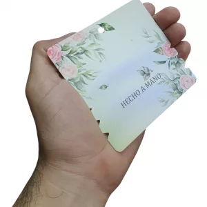 Cartones Para Pulseras Flores Fondo Verde