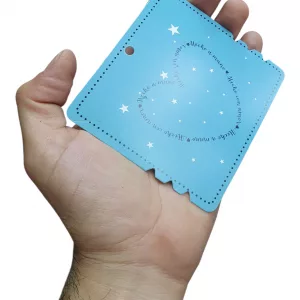 Cartones Para Pulseras Corazon Fondo Azul