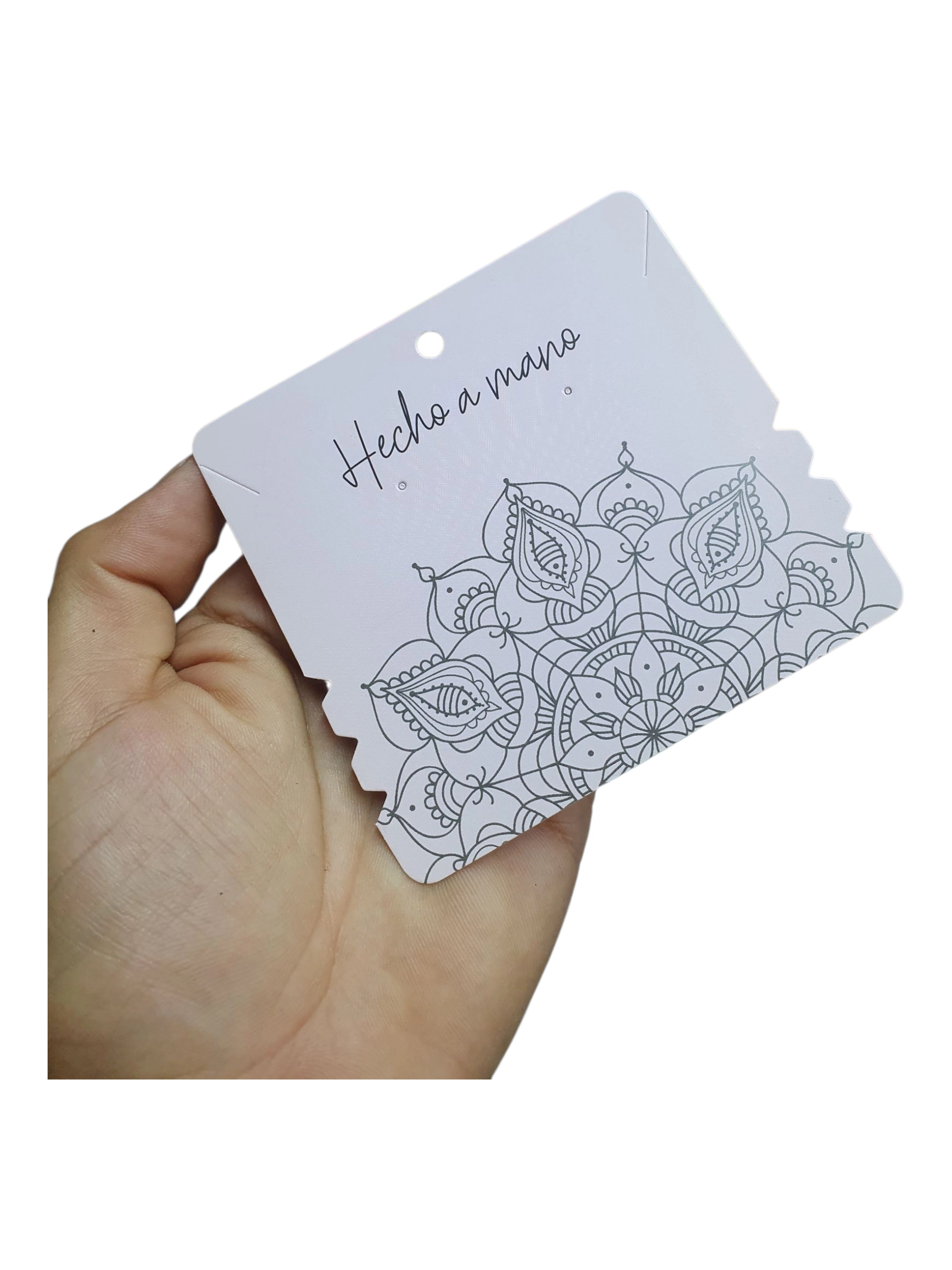 Cartones Para Pulseras Mandala Rosa Claro