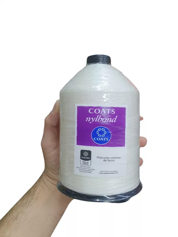 HILO COATS NYLBOND CALIBRE # 20 COLOR BLANCO - Imagen 5
