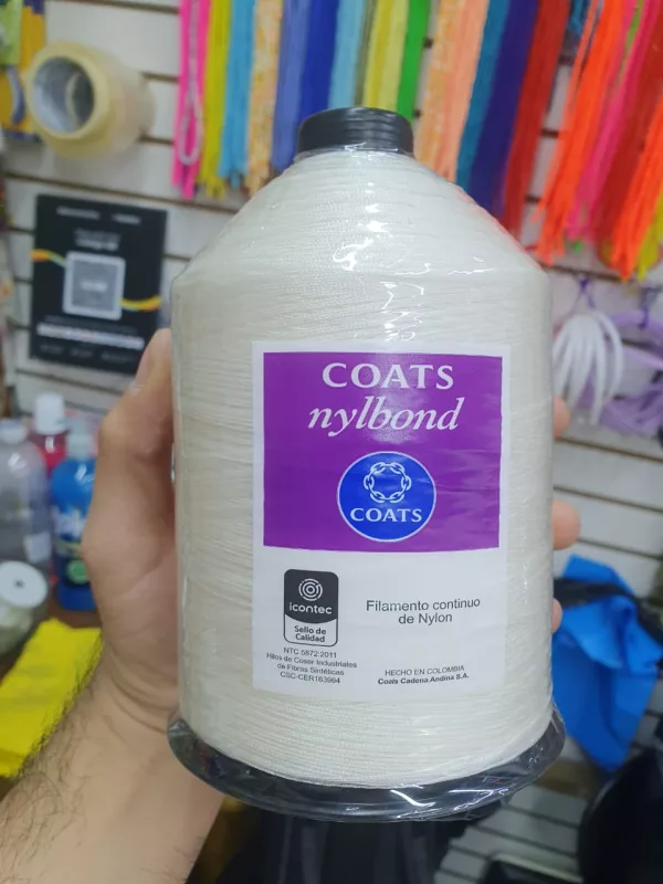 HILO COATS NYLBOND CALIBRE # 20 COLOR BLANCO - Imagen 4