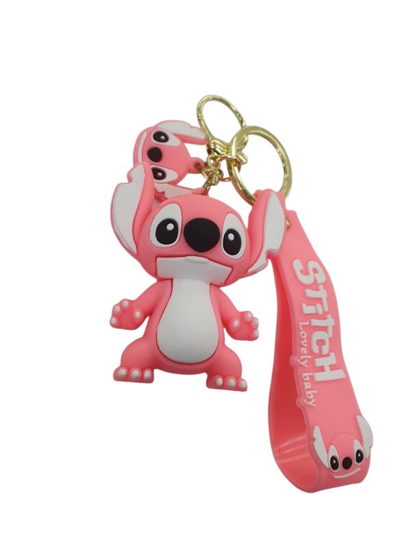 Llavero Pop Figura Stitch Rosa (Angel) (a)