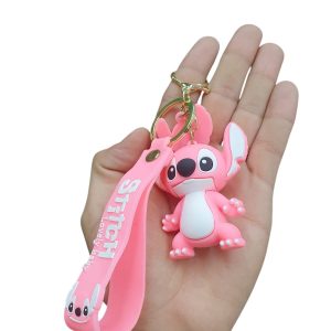 Llavero Pop Figura Stitch Rosa (Angel)