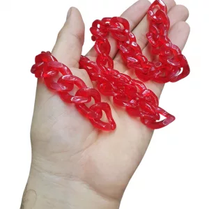 cadena acrilica accesorios