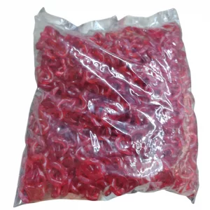 Libra De Cadena Acrilica Rojo Translucido