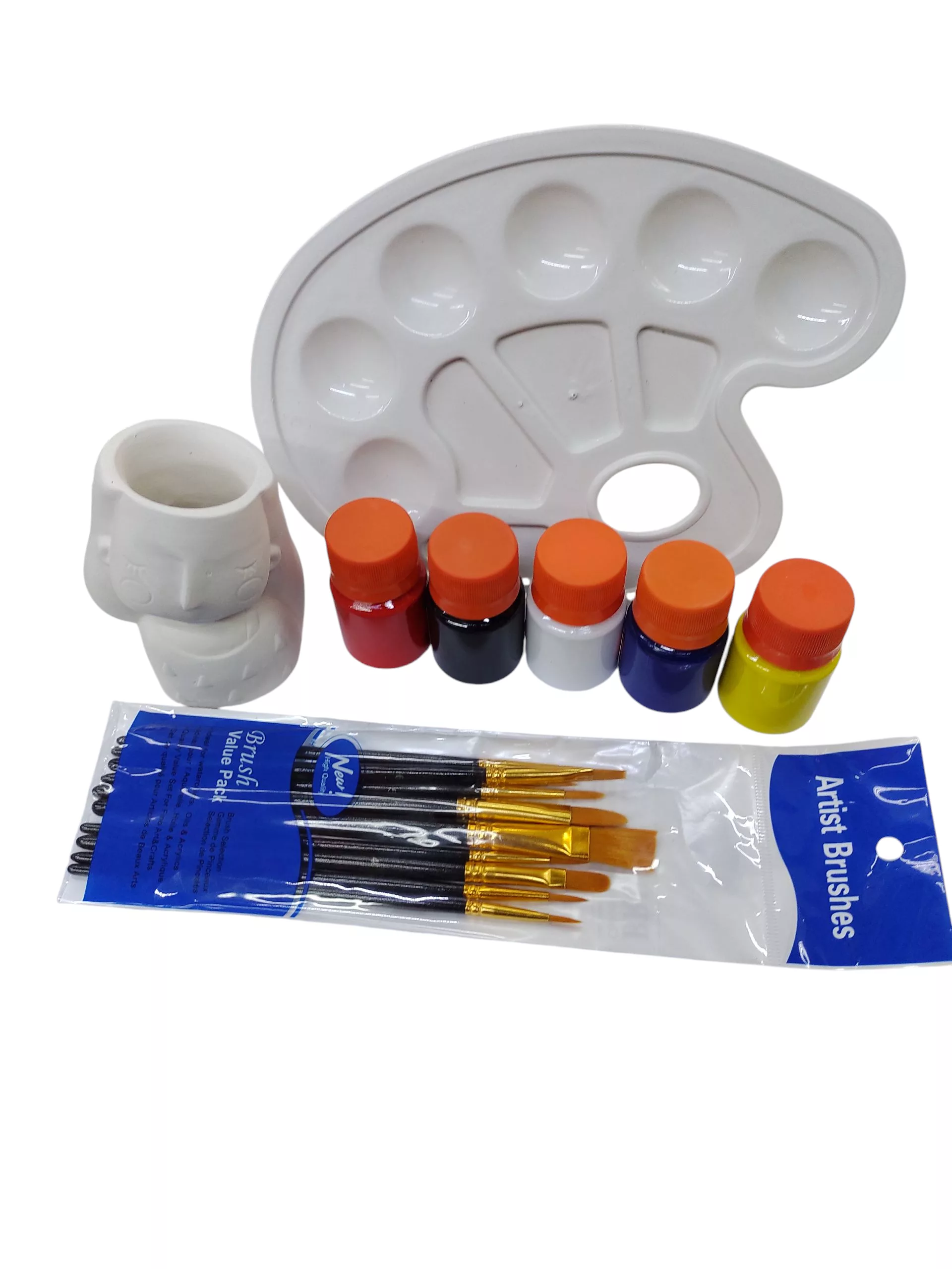 Kit Pintura Cerámica Elefante Y Mujer - Imagen 8