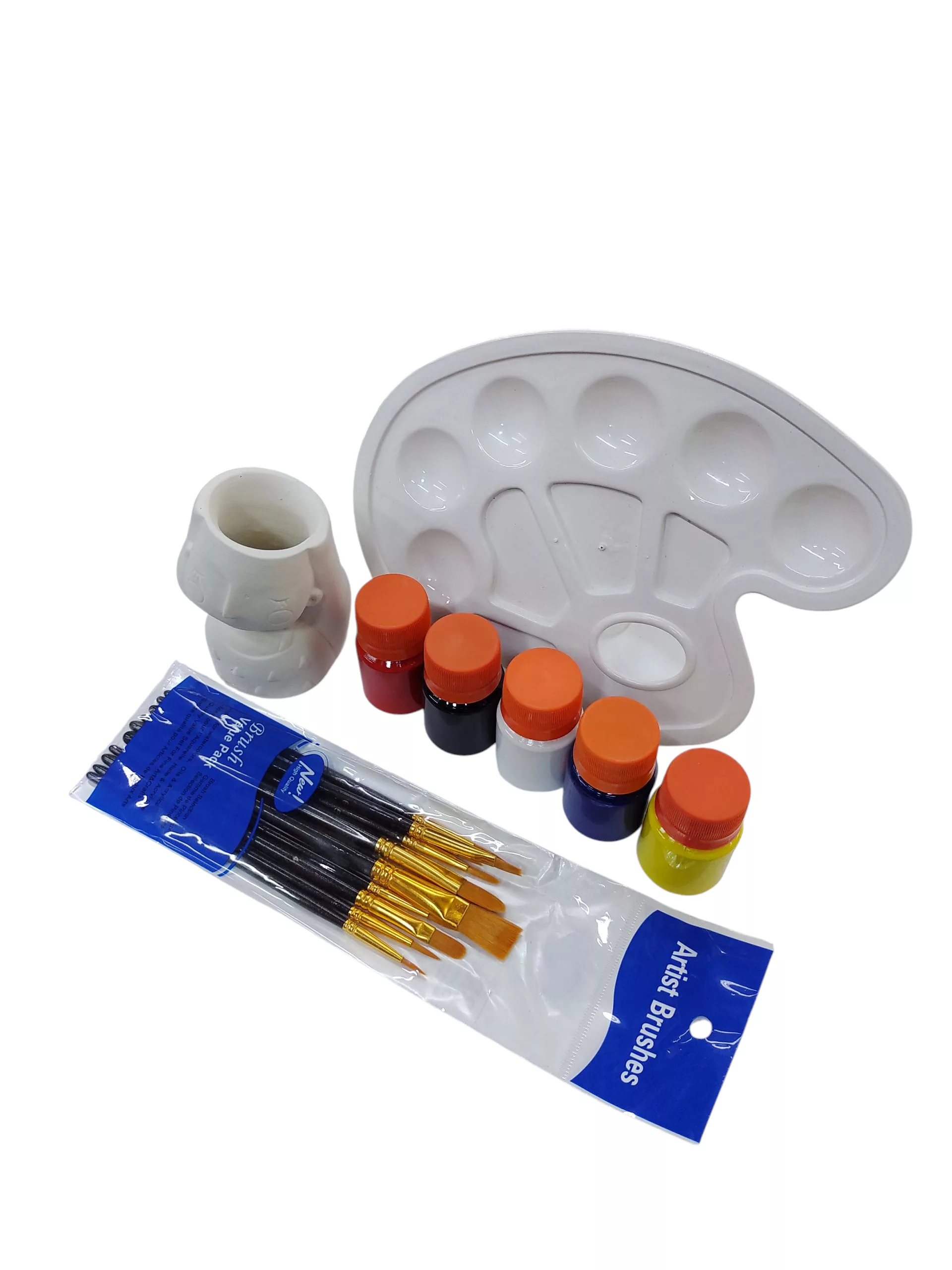 Kit Pintura Cerámica Elefante Y Mujer - Imagen 4