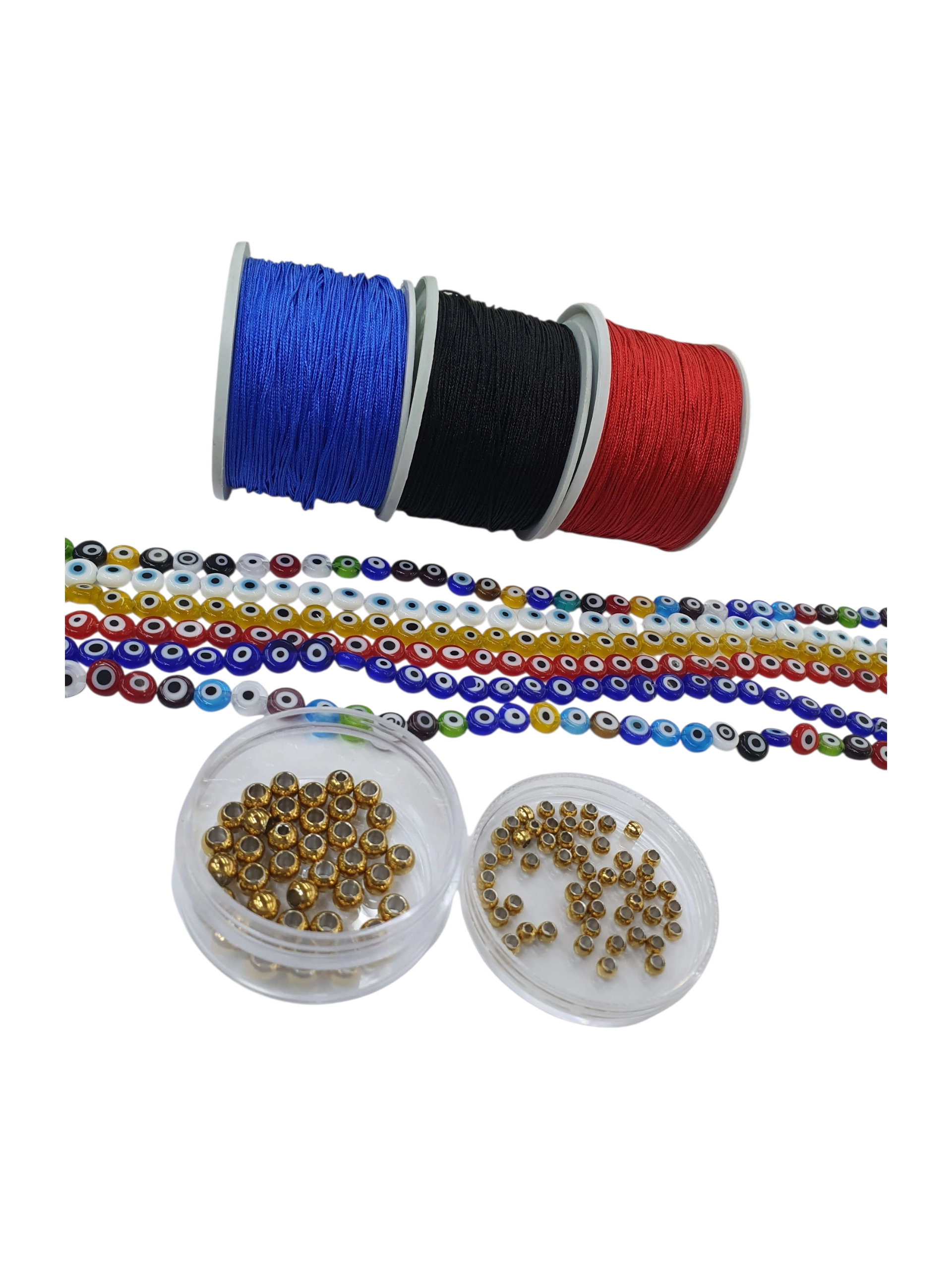 Sartas de ojos turcos para bisuteria, pulseras y manillas