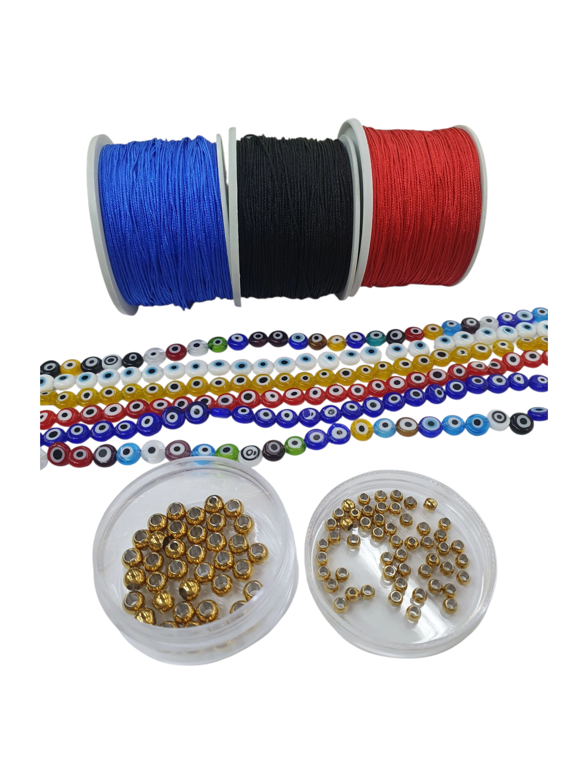 Sartas de ojos turcos para bisuteria, pulseras y manillas