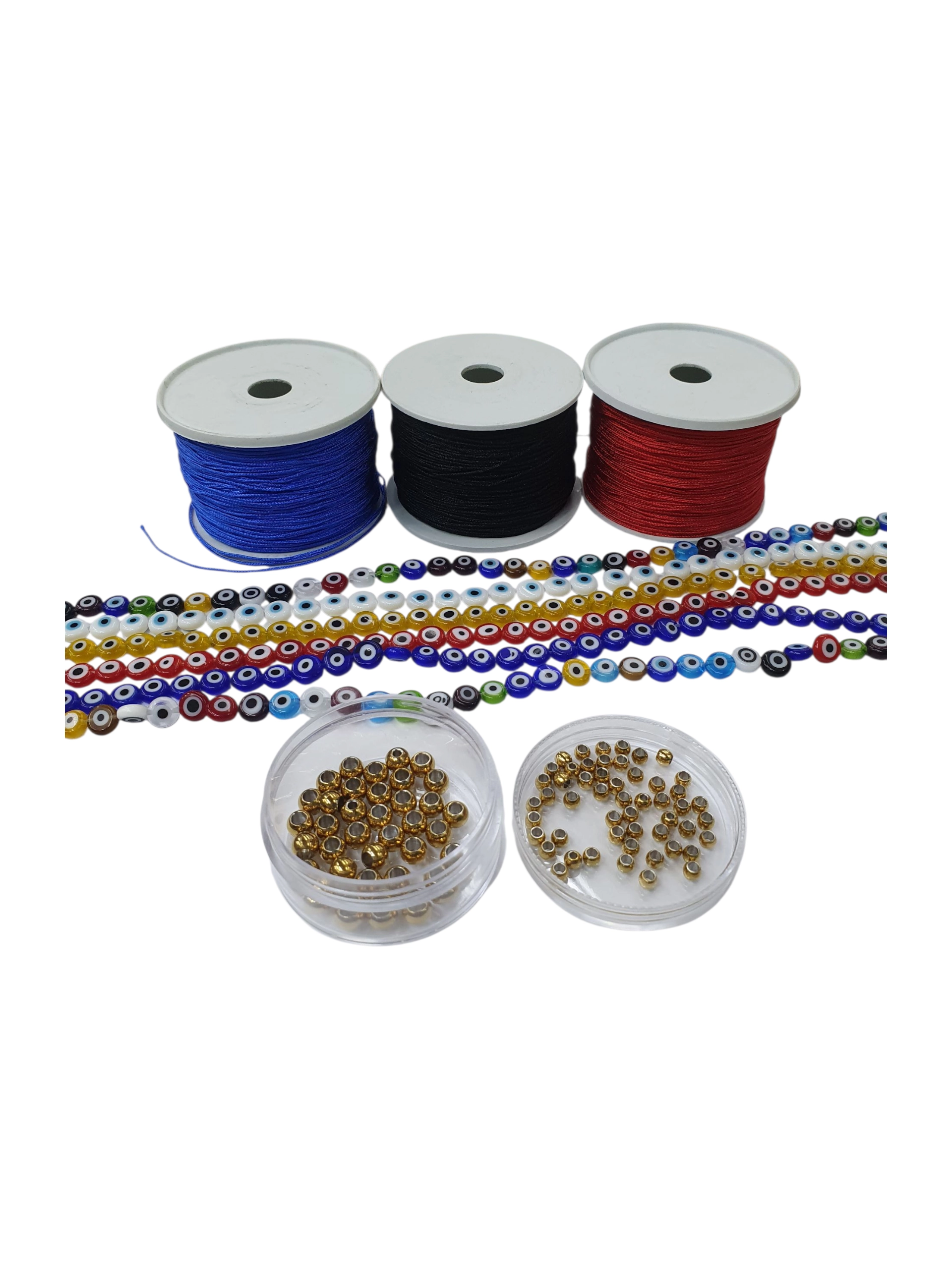 Sartas de ojos turcos para bisuteria, pulseras y manillas