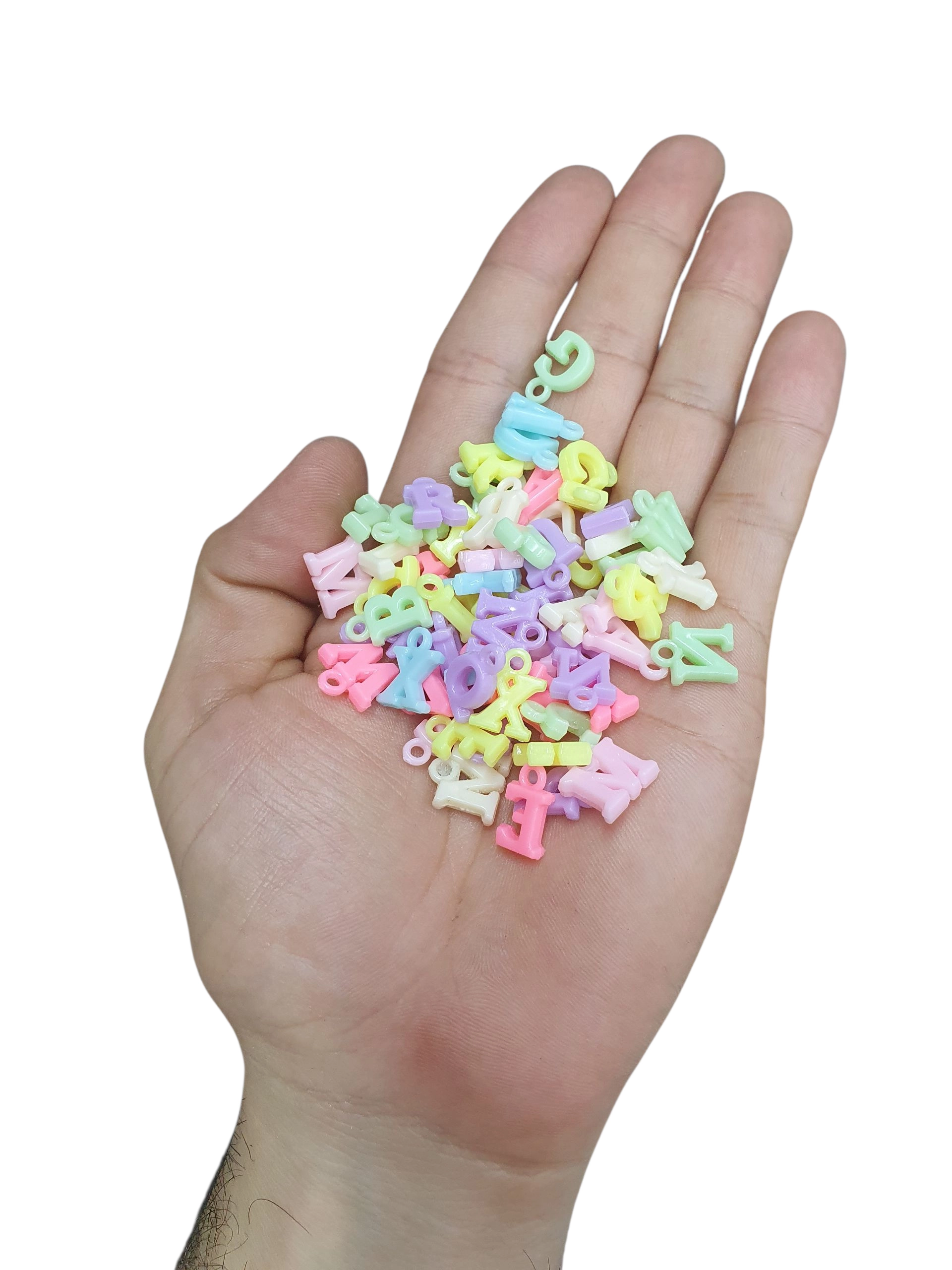 Letras Para Bisutería De Colores (500 Gramos) - Imagen 2