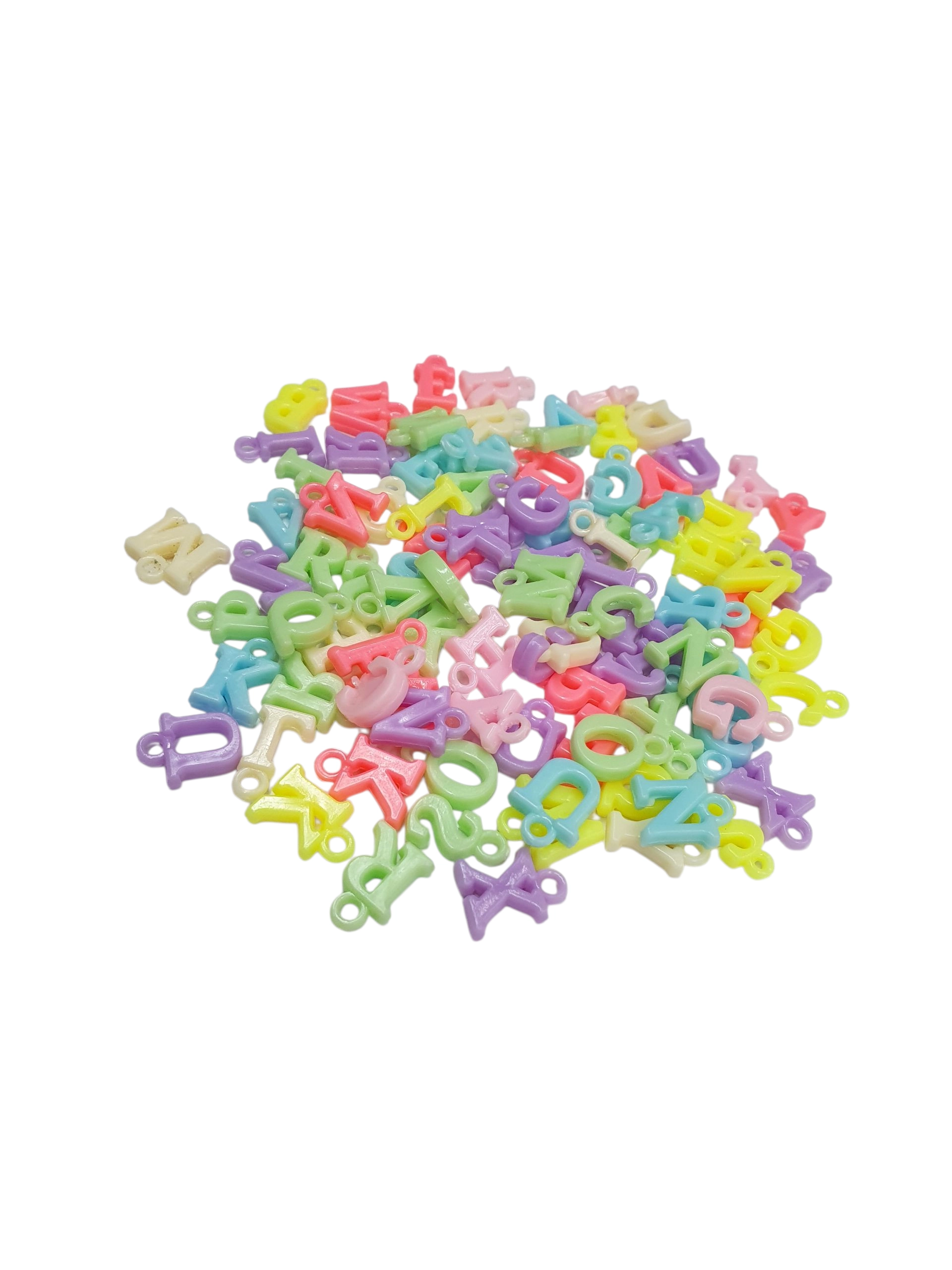 Letras Para Bisutería De Colores (500 Gramos) - Imagen 6