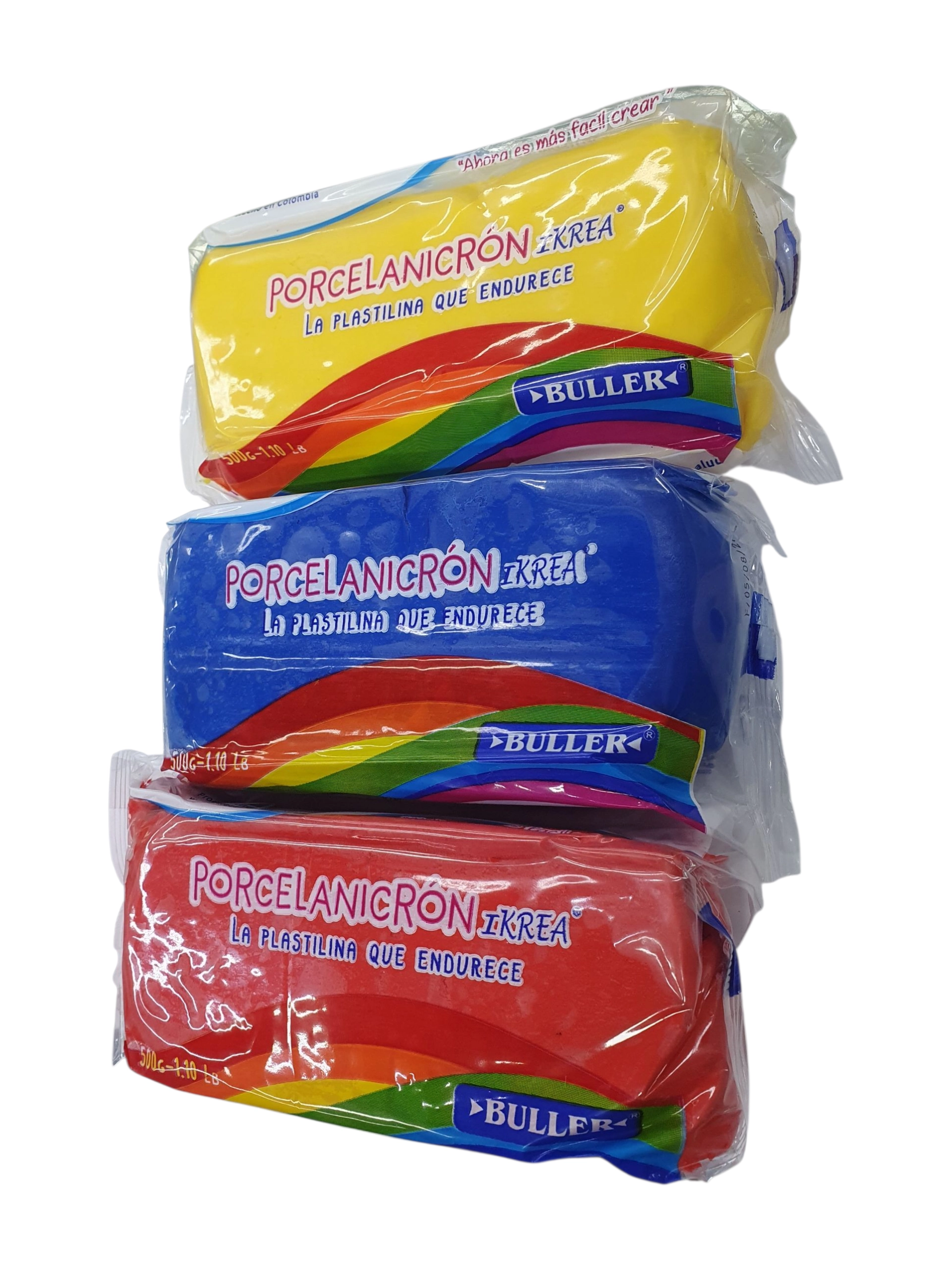 Porcelanicron Ikrea Combo TriColor Amarillo Azul Rojo - Imagen 11