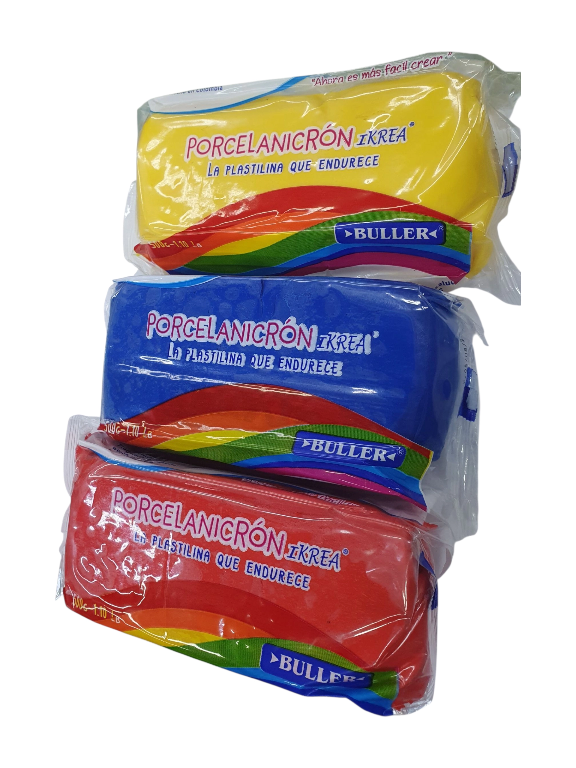 Porcelanicron Ikrea Combo TriColor Amarillo Azul Rojo - Imagen 10