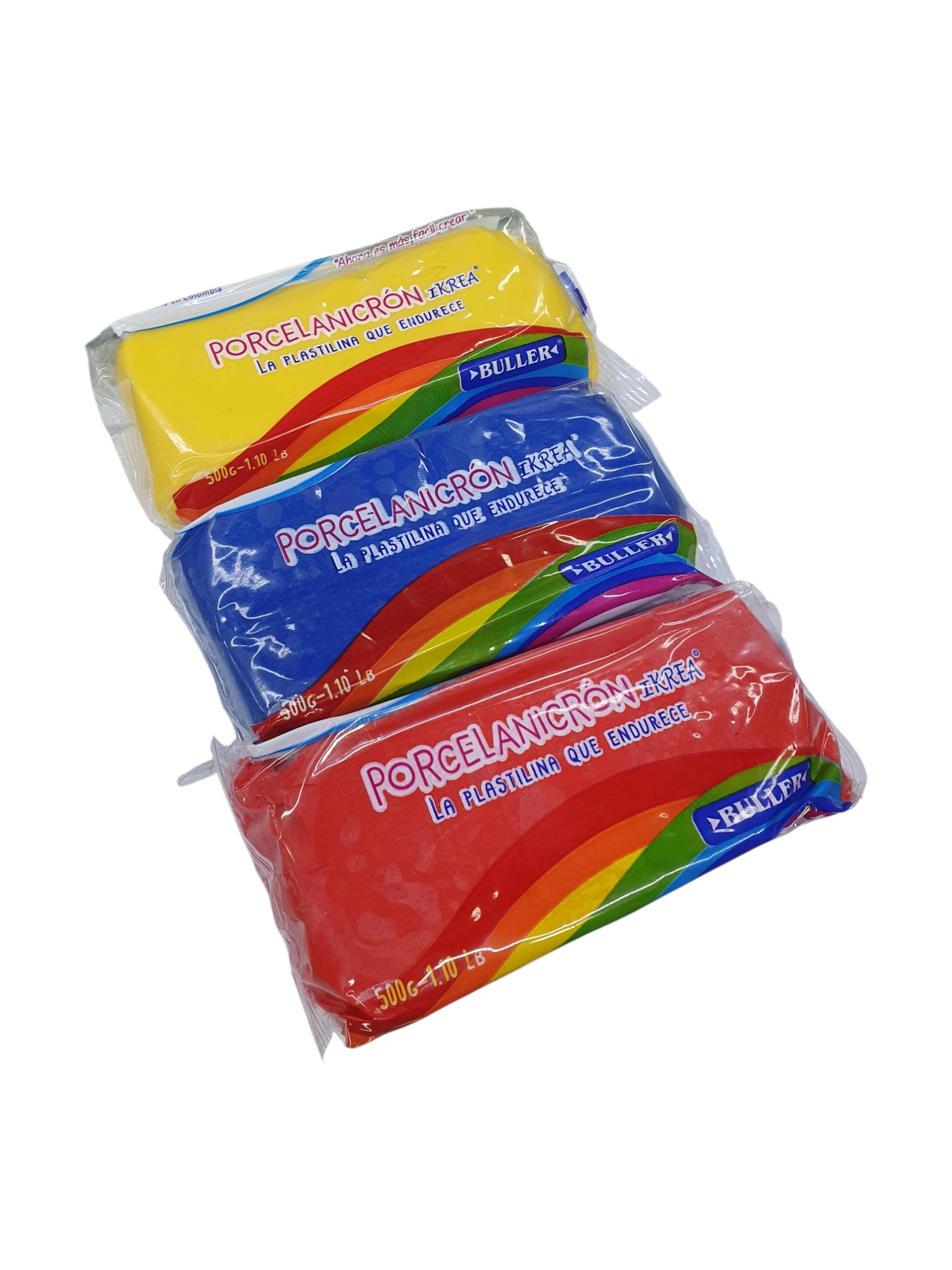 Porcelanicron Ikrea Combo TriColor Amarillo Azul Rojo - Imagen 9