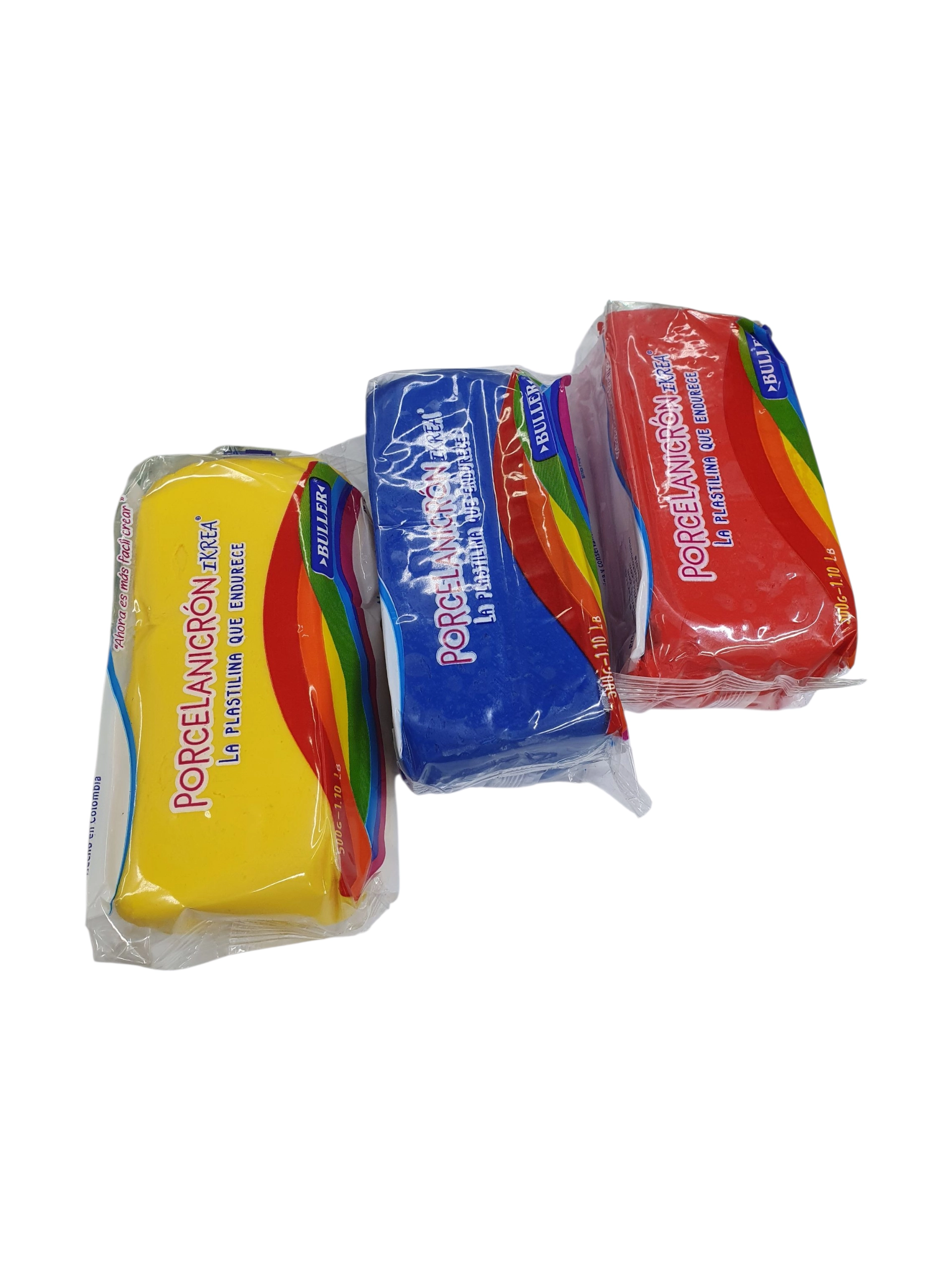 Porcelanicron Ikrea Combo TriColor Amarillo Azul Rojo - Imagen 8