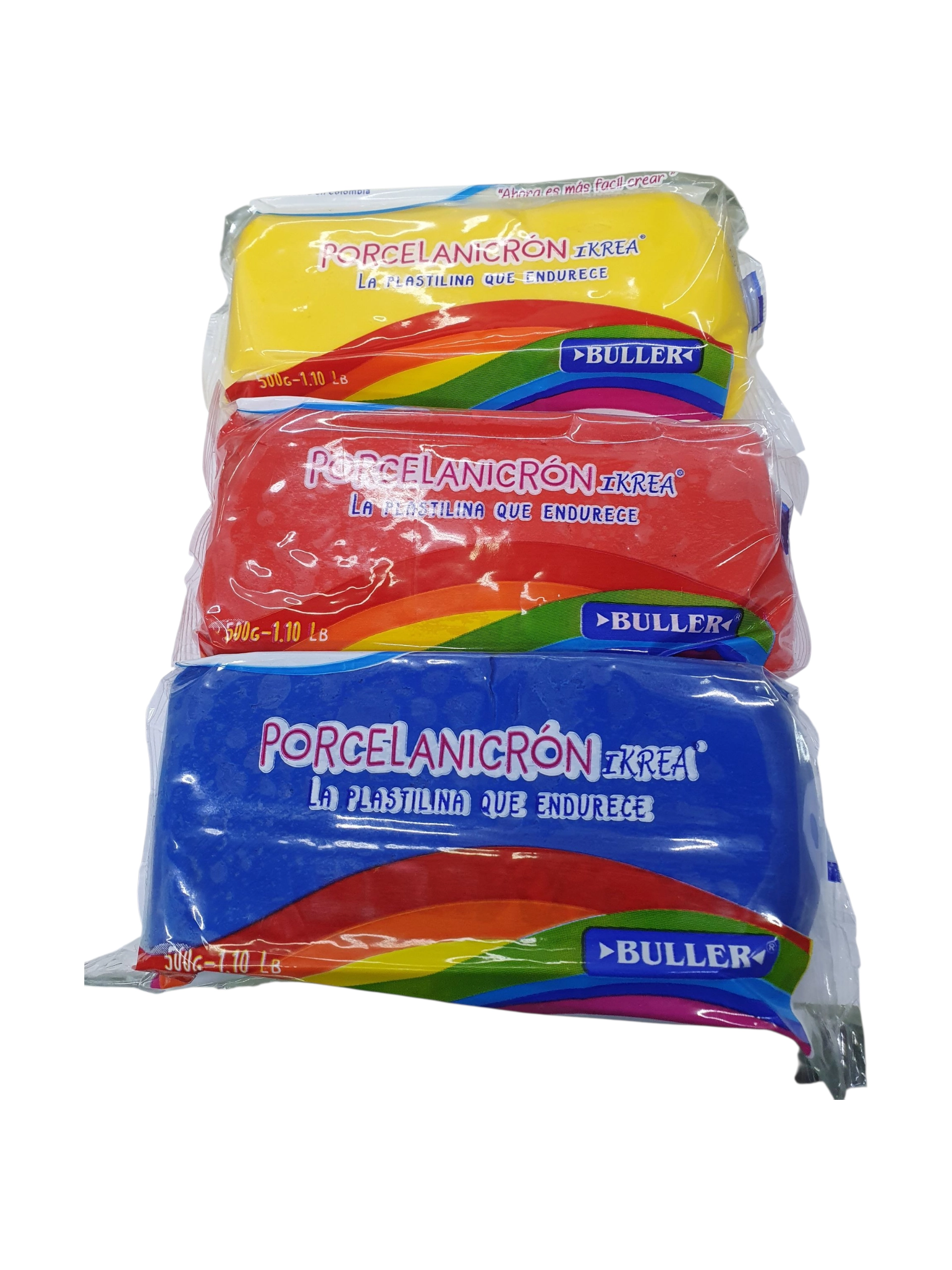 Porcelanicron Ikrea Combo TriColor Amarillo Azul Rojo - Imagen 12