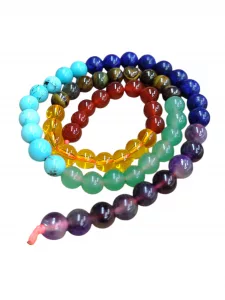 sarta de piedras 7 chakras para pulseras bisuteria bidecol colombia