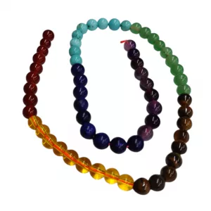 sarta de piedras 7 chakras para pulseras bisuteria bidecol colombia