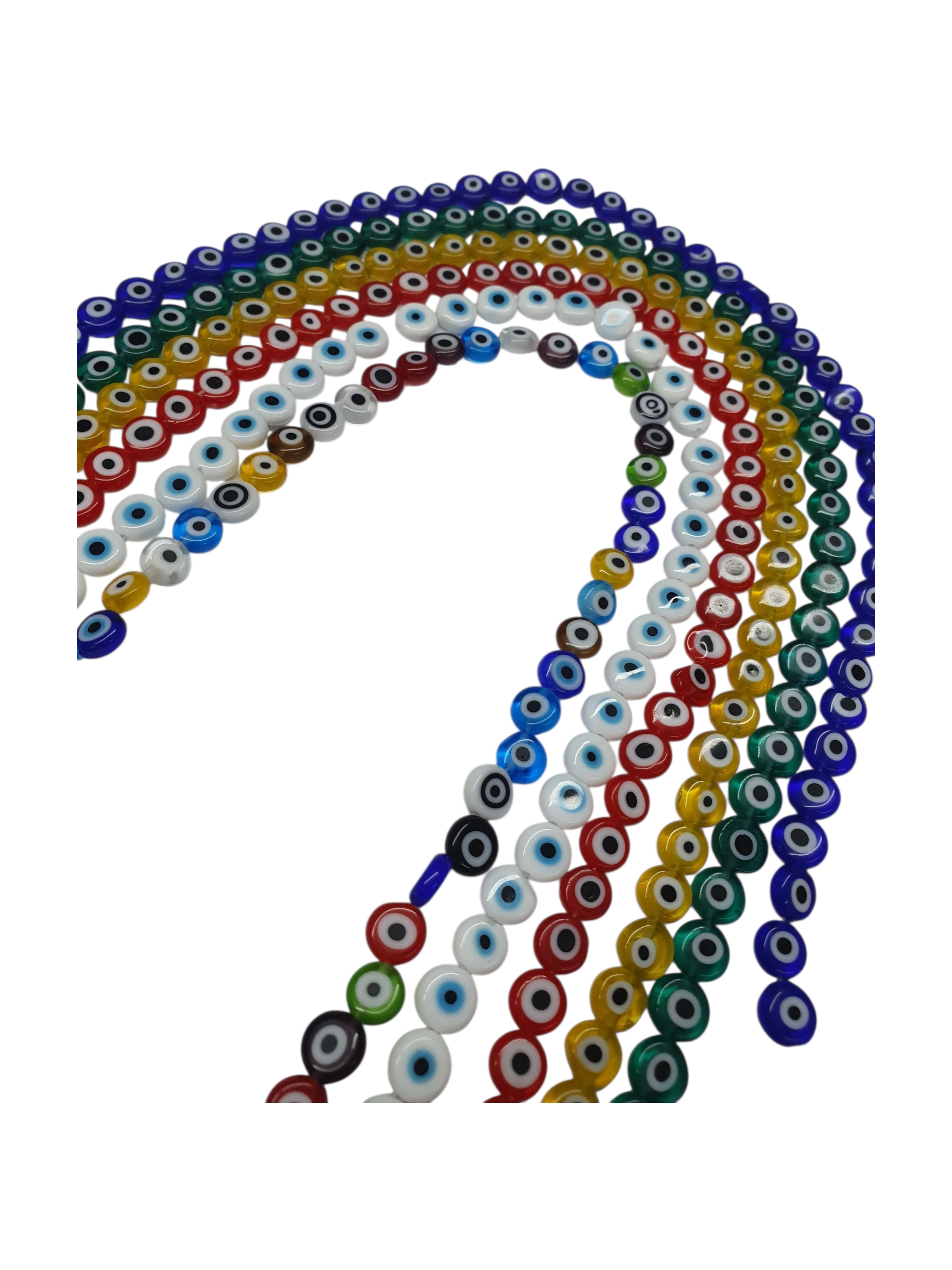 Sartas de ojos turcos para bisuteria, pulseras y manillas