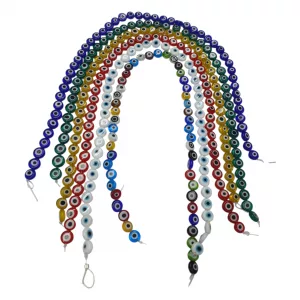 Sarta de Ojos Turco Plano #8 x 6 Sartas