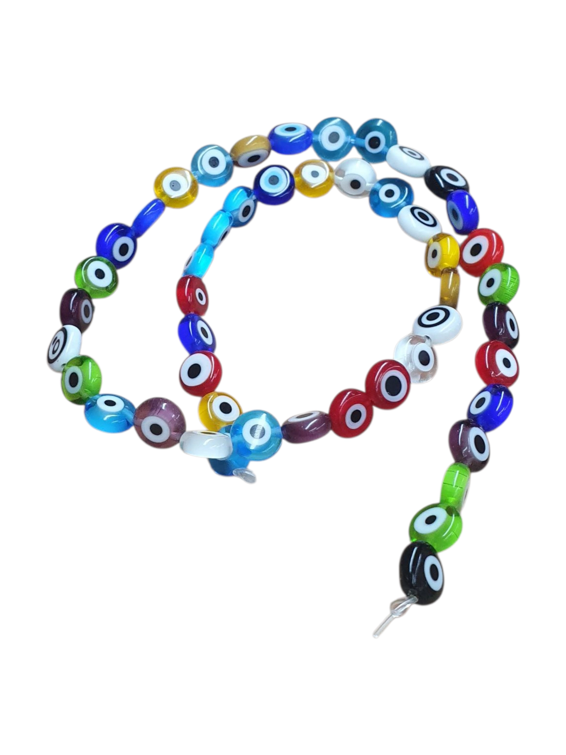 Sarta de Ojos Turco Plano Multicolor #8