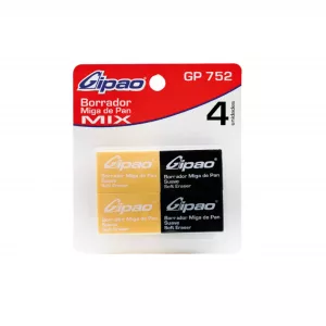 Kit Borrador Miga Pan Suave x 4u Gipao