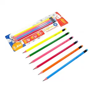 Set Lápices Fluorescentes x 4 Eterna